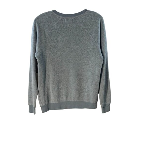 Ideal for gift-giving, Feat Womens Blue Textured Sweatshirt Size S - Picture 4 of 12